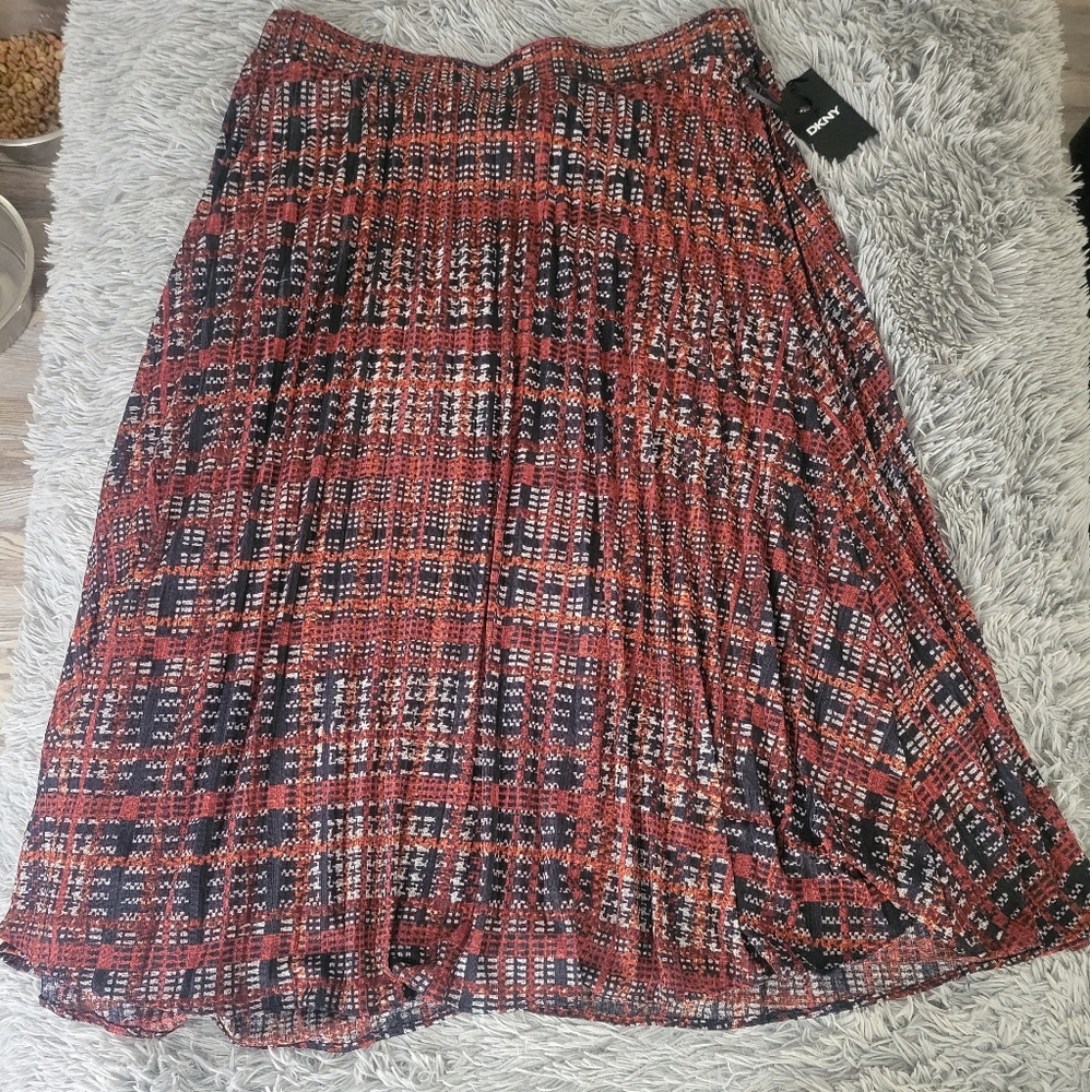 DKNY Pleated midi skirt
